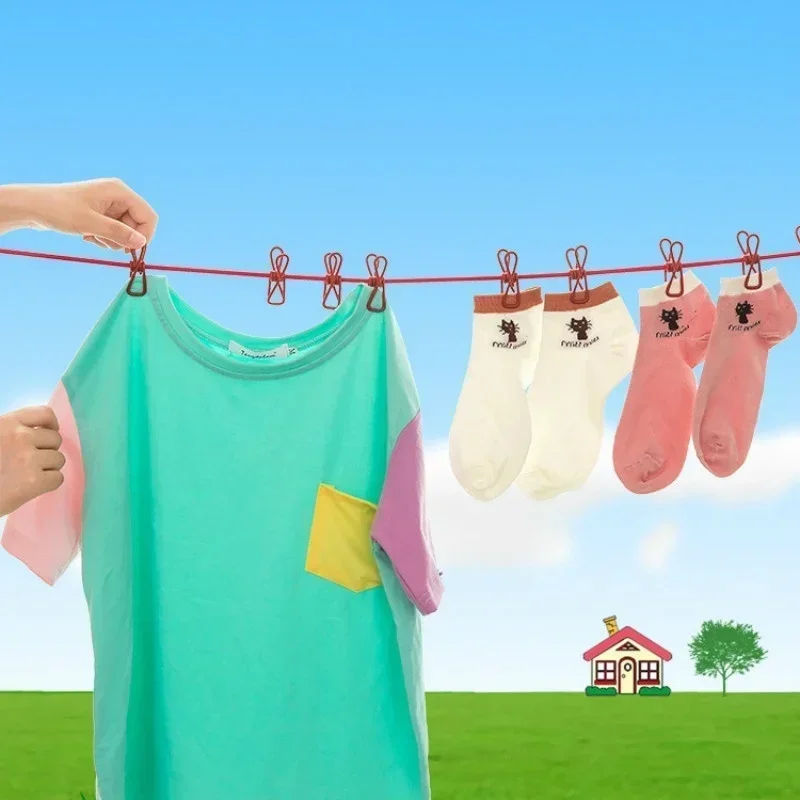 Tendedero retráctil con clip para cinturón resistente al viento - imagen 3