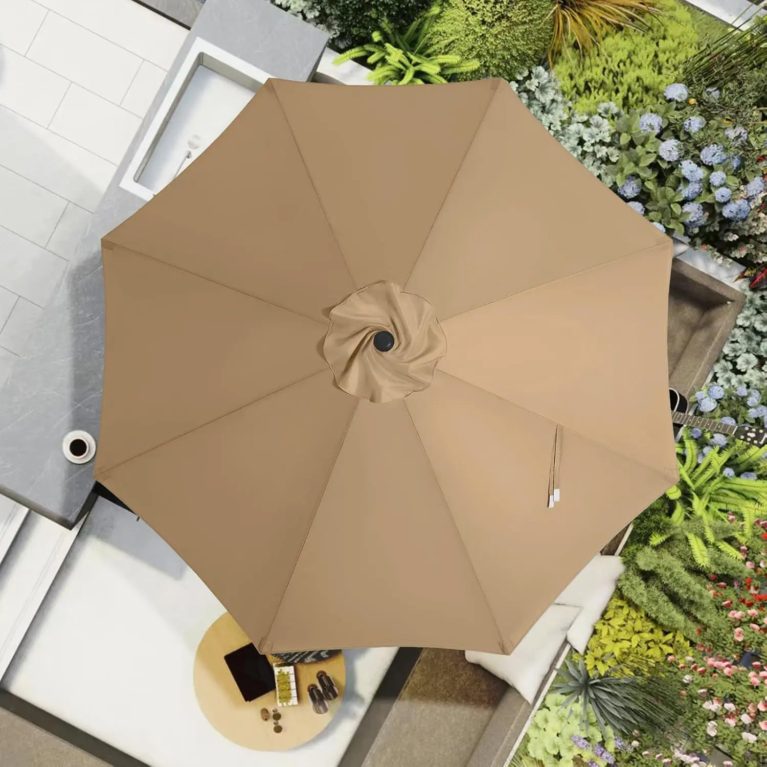 Toldo de repuesto impermeable para sombrilla de jardín - imagen 3
