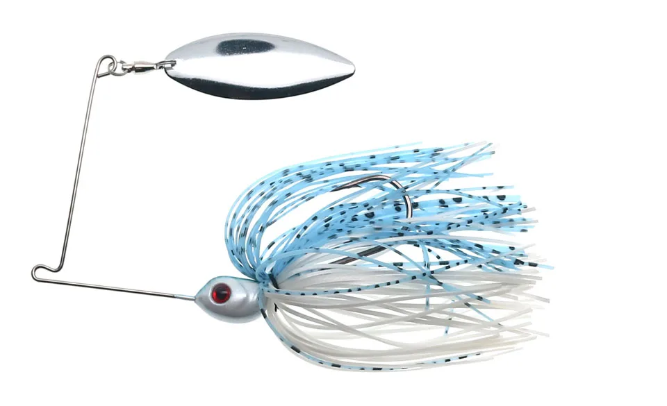 Vista frontal del HISTOLURE Spinner Bait Buzzbait mostrando su diseño compacto