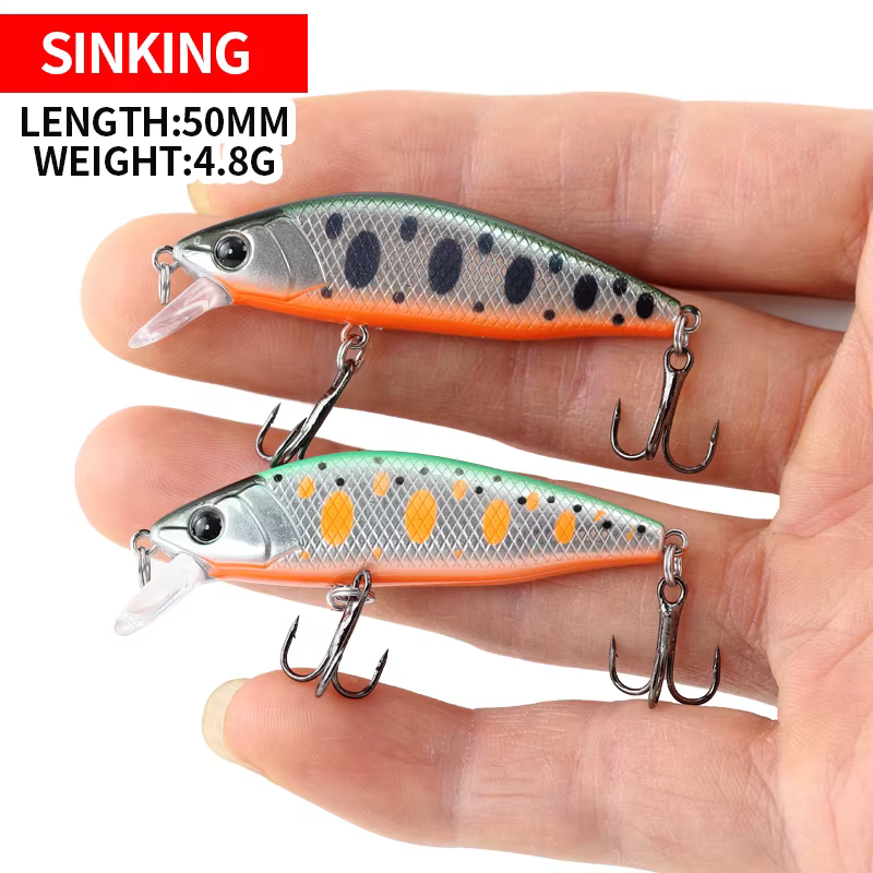 Minnow Wobbler duro para trucha y perca en agua dulce, río - imagen 4