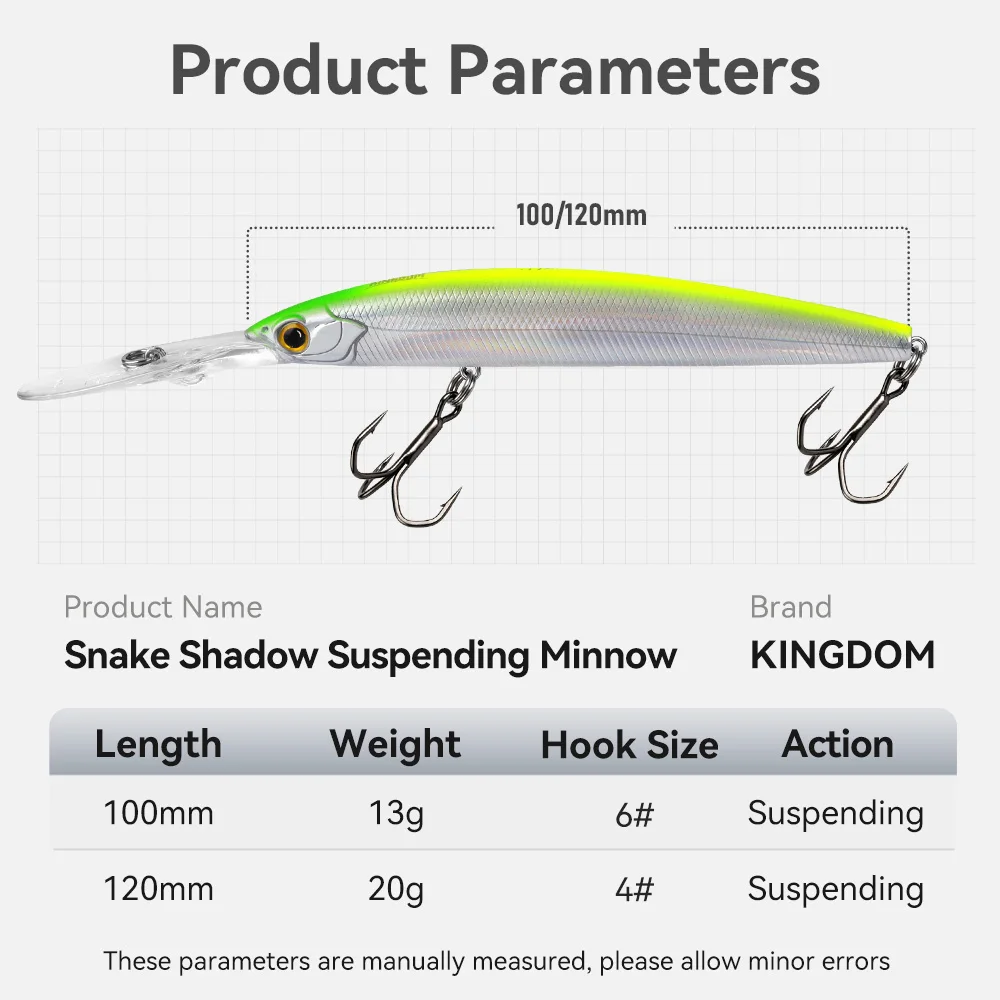 Señuelo Suspending Minnow Kingdom para lubina, perca y lucioperca - imagen 4