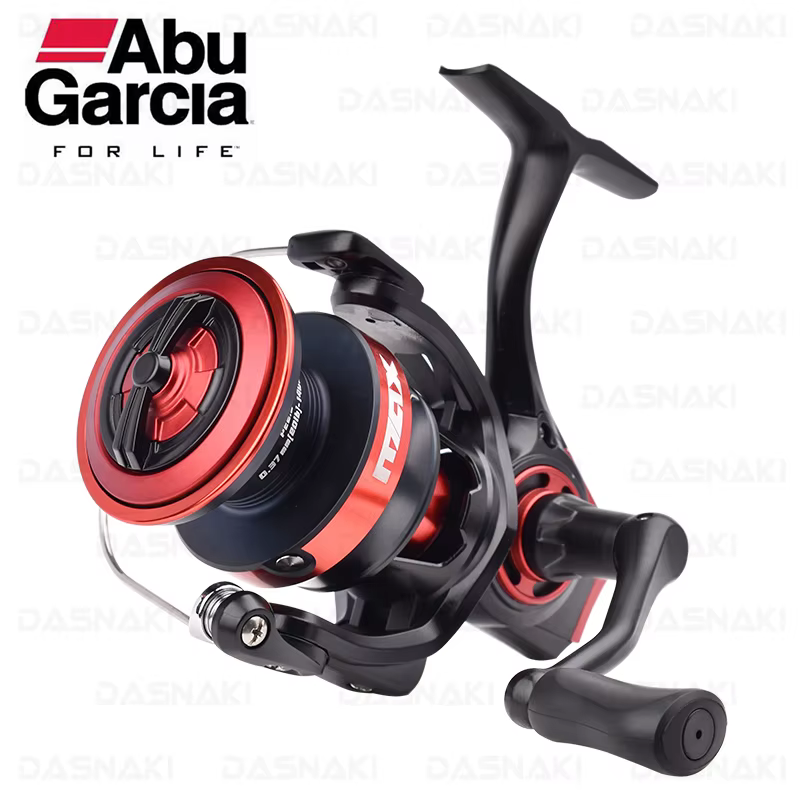 Abu García BMAX SX – Carrete de pesca giratorio de metal con cuerpo asimétrico
