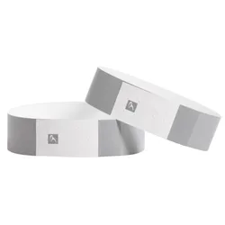 Pulseras Tyvek impermeables de papel sintético para eventos