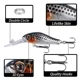 Señuelo minnow hundimiento lento ojos 3D tipo jig wobbler crankbait - imagen 3