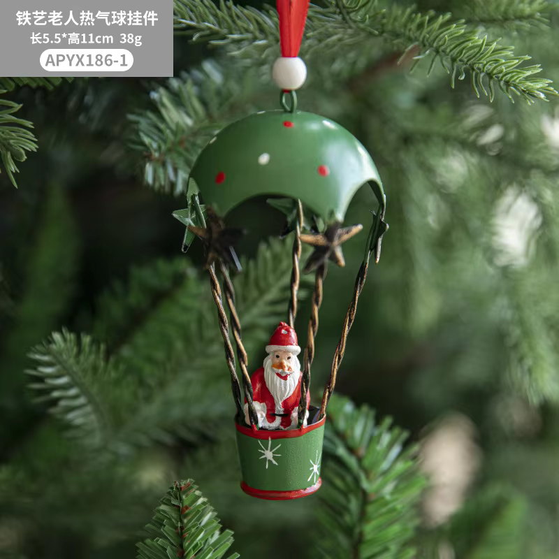 Colgante Navideño Paracaídas Globo Aerostático para Árbol - imagen 3