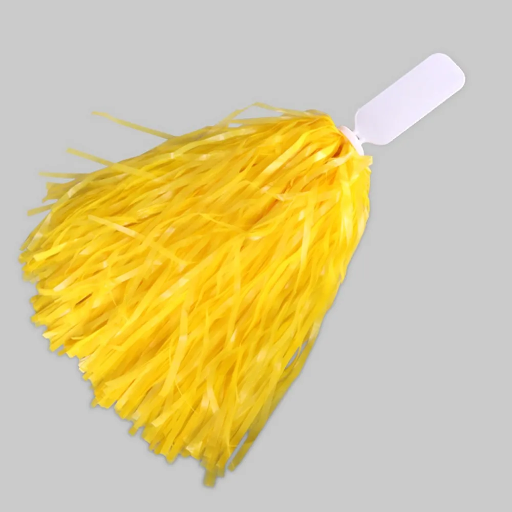 Pompones Mate con mango plano PP para animadoras y escenario - imagen 4
