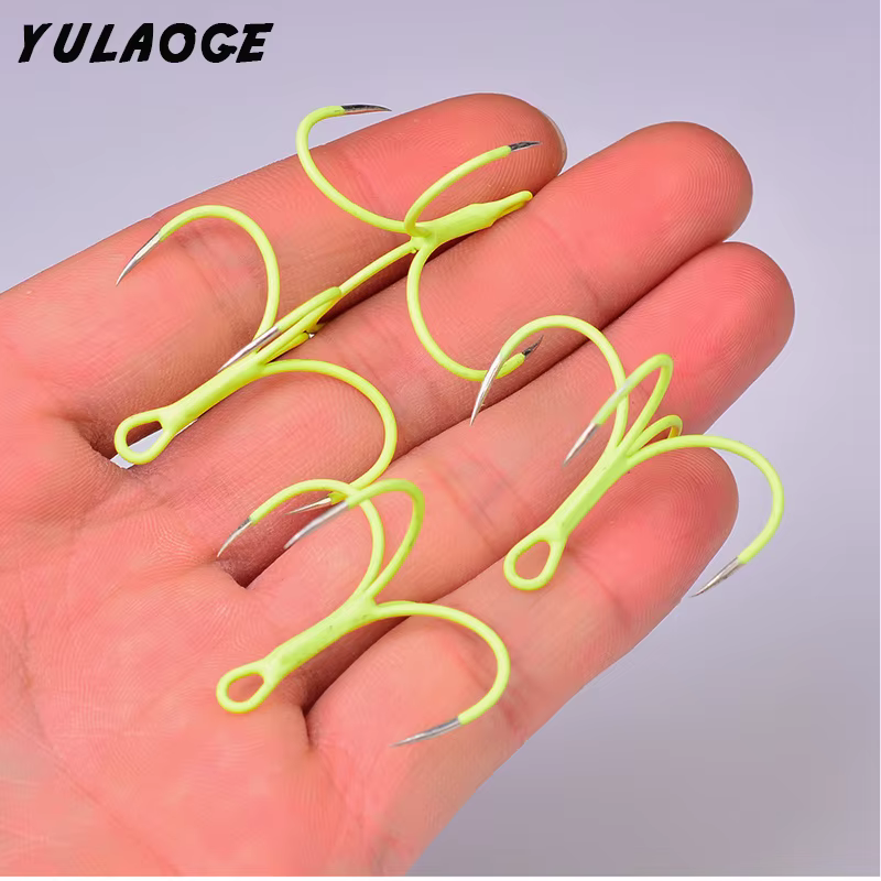 Anzuelos giratorios Jig Heads cuádruples – Luminosos para pesca