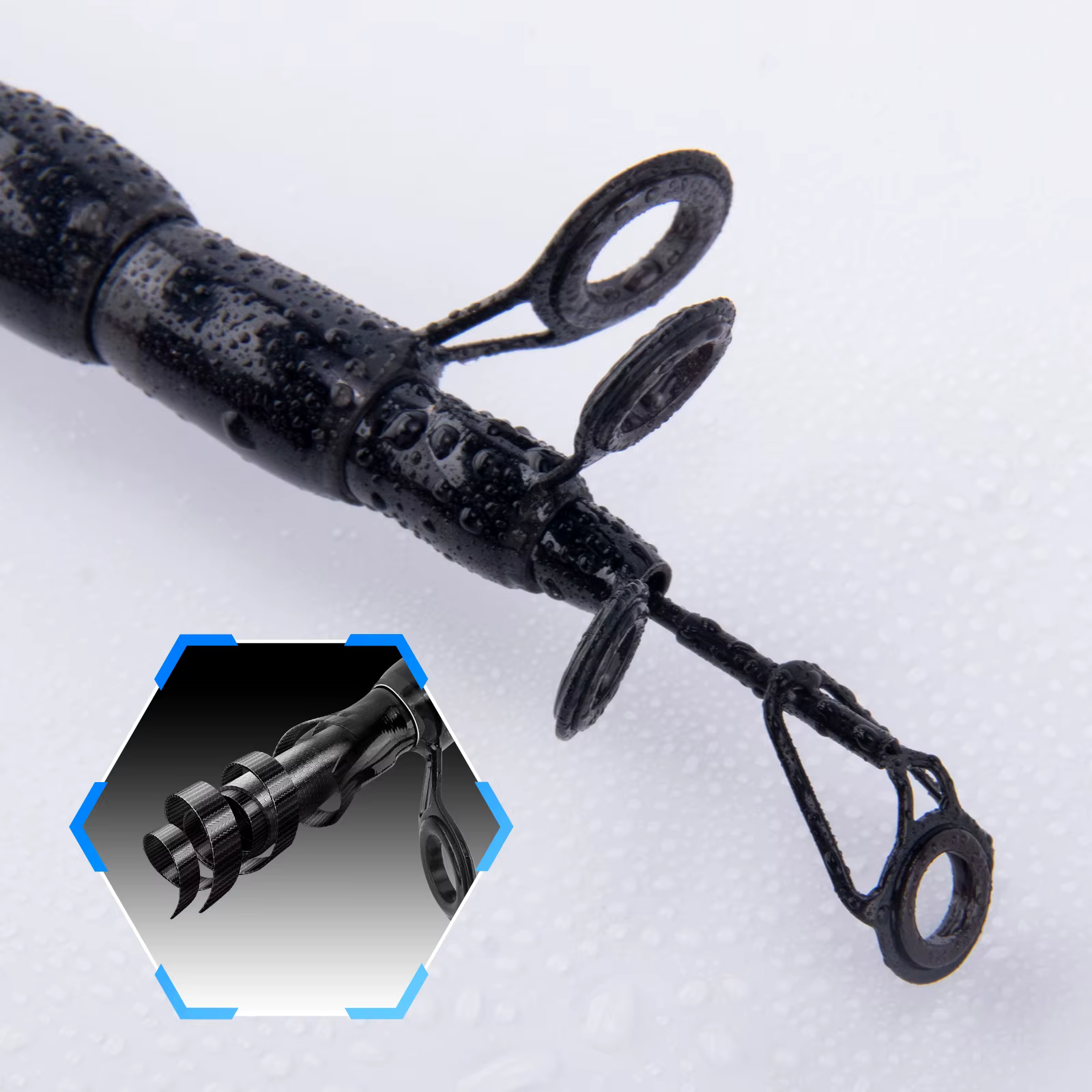 Caña telescópica de carbono ultraligera para jigging y surf en costa - imagen 3