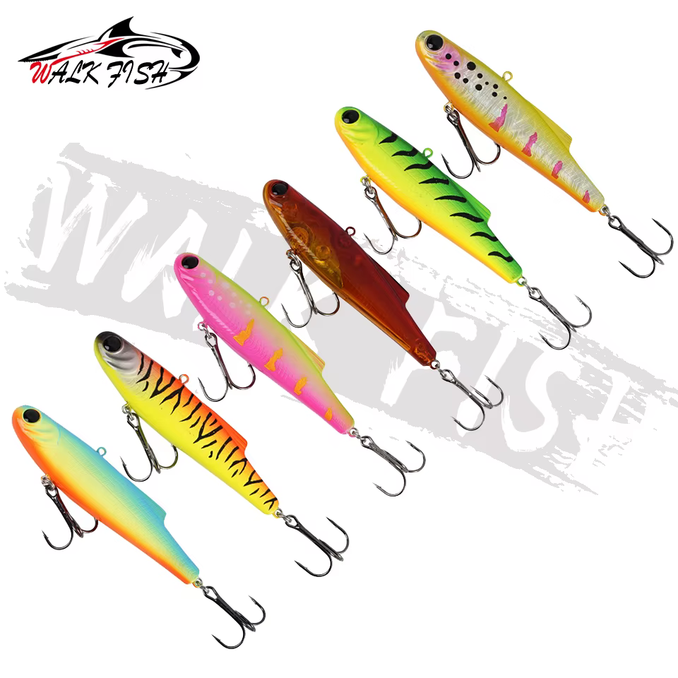 Walk Fish Wobbler eficaz para lubina y lucio con anzuelos triples - imagen 3