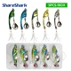 Señuelos ShareShark Metal Vib giratorios con lentejuelas y plumas