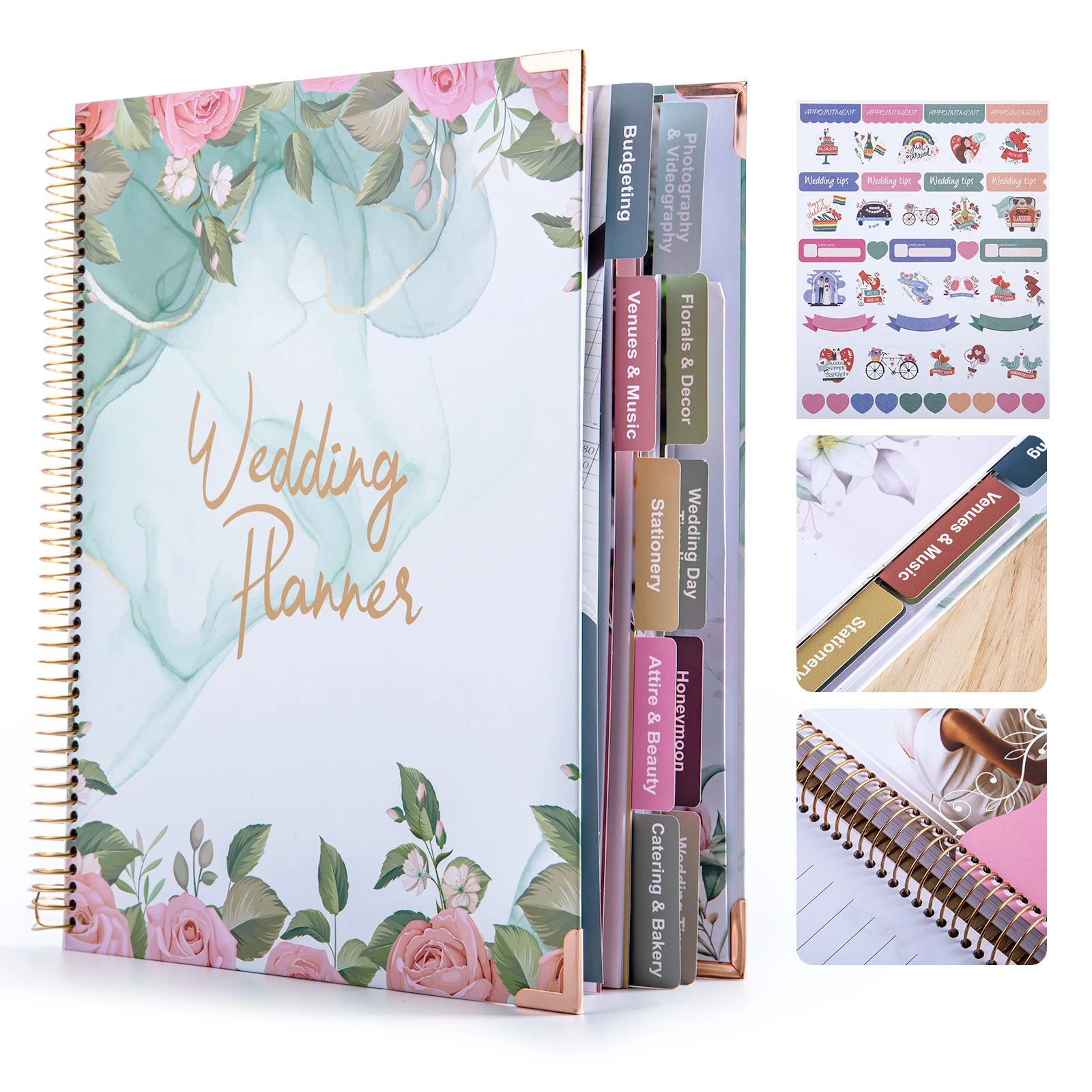 Apertura cómoda del cuaderno de espiral
