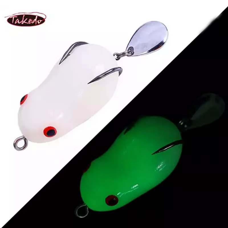 TAKEDO HJ21 Señuelo Rana Topwater Blando - Cebo Biónico - imagen 3