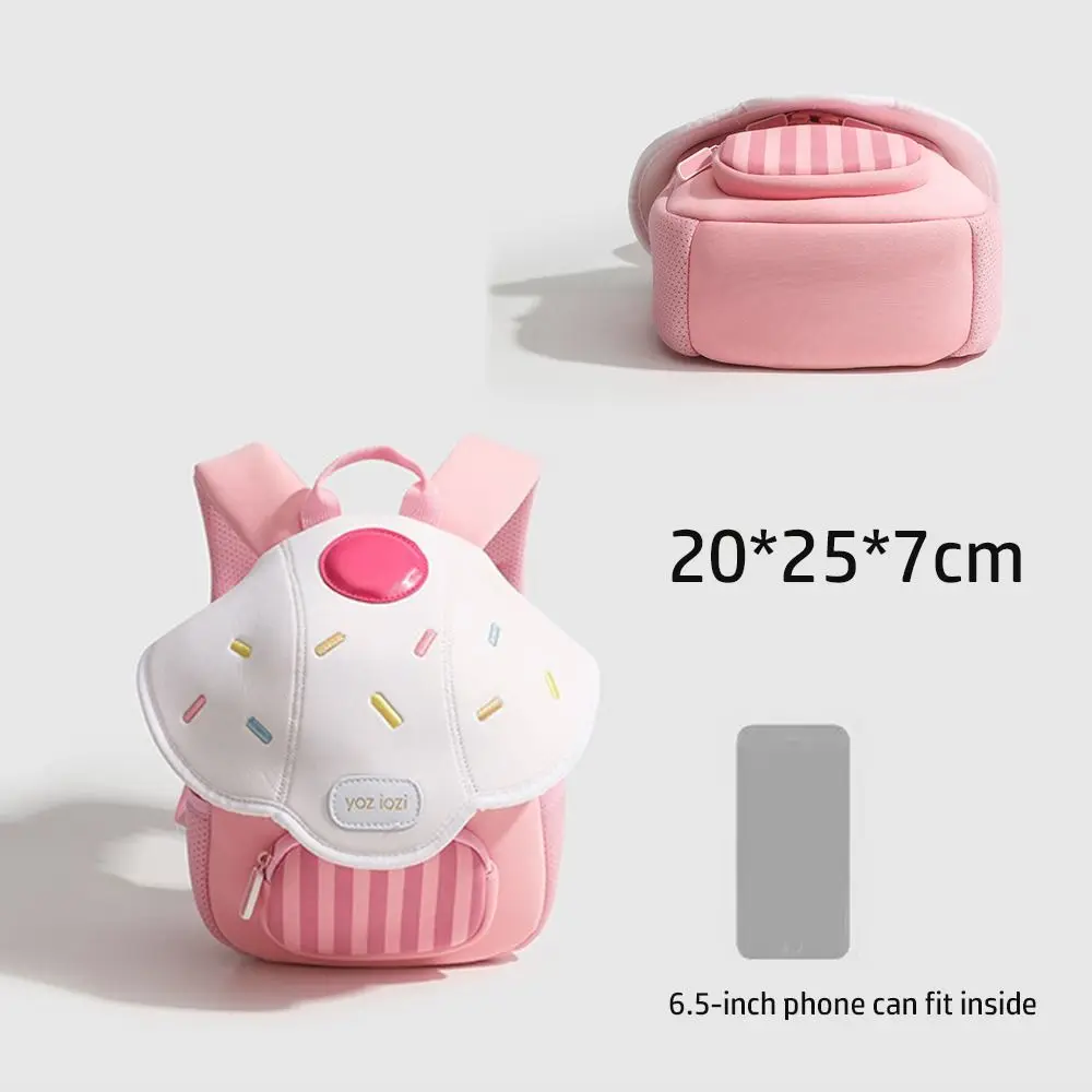 Mochila escolar infantil de PU con diseño de hongo - imagen 3