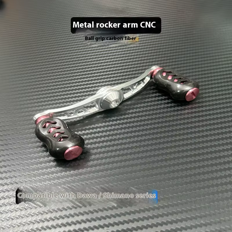 Carrete Baitcast modificado – Perilla fibra de carbono y balancín CNC - imagen 3
