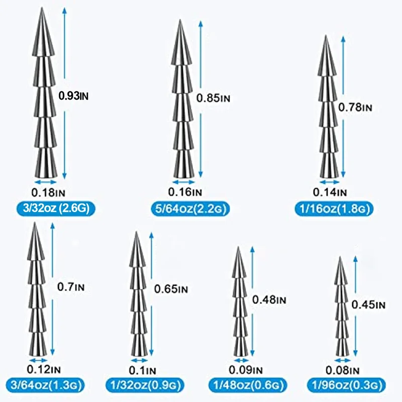 Comparativa de tamaños 0,9 g y 1,3 g