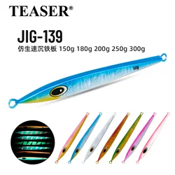Teaser J139 Señuelo Placa de Hierro para Pesca Marina 150g-400g