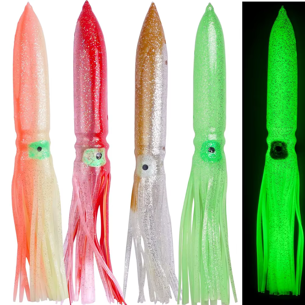 Falda luminosa de calamar 30cm 56g – curricán atún marlin - imagen 4
