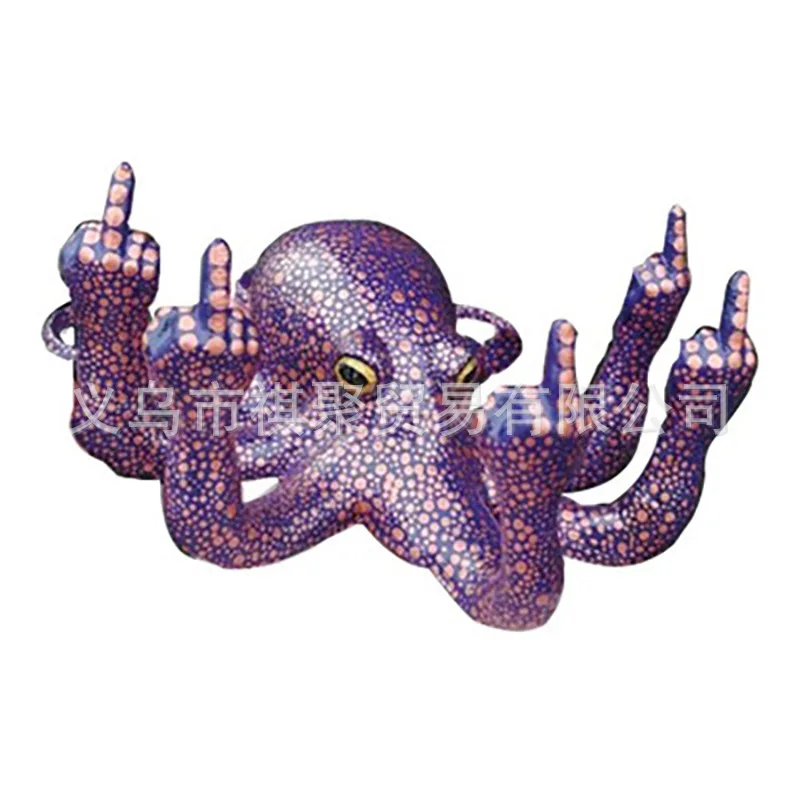 Escultura de pulpo para jardín