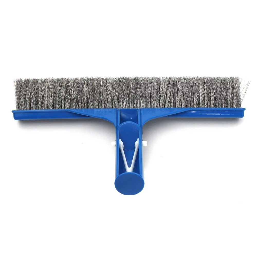 Cepillo pared piscina con alambre de acero inoxidable y cerdas cortas - imagen 4
