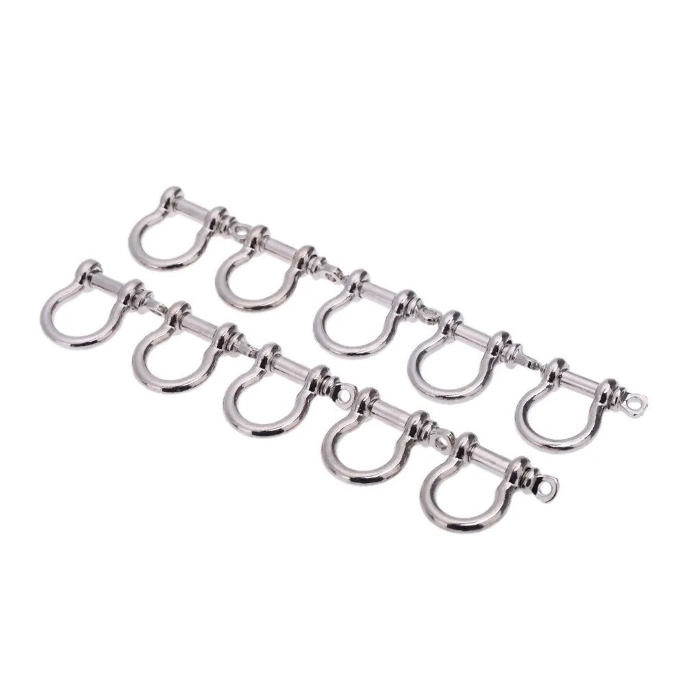 Grillete en forma de O para pulseras de supervivencia de zinc