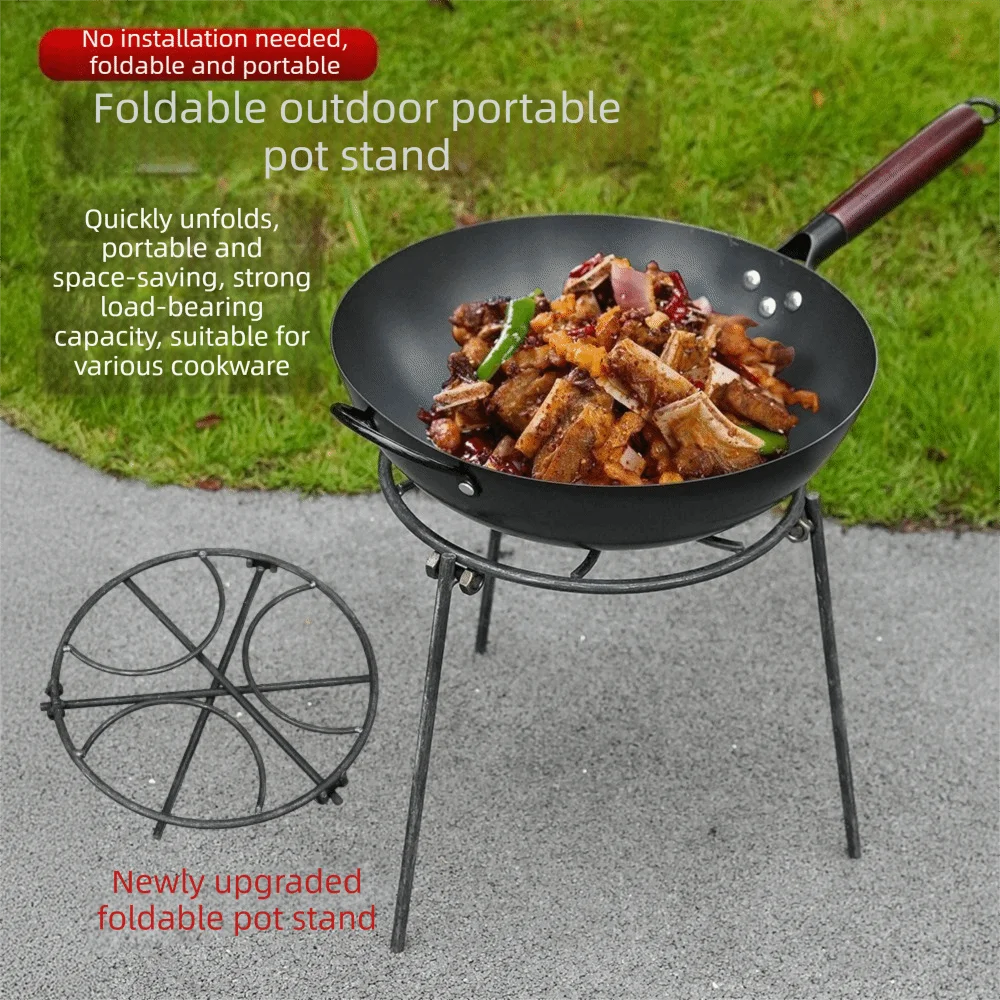 Trípode plegable para fogata y parrilla de camping reforzada - imagen 5