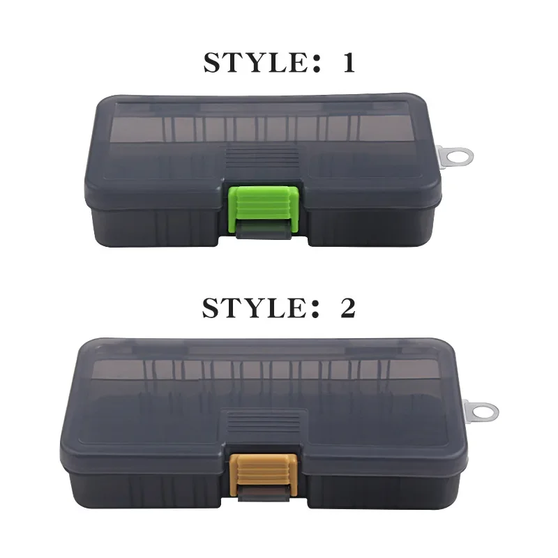 Estuche multi-compartimento verde abierto mostrando organizeción de accesorios