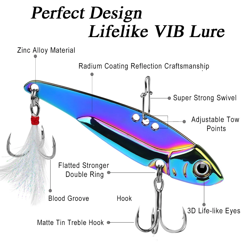 Señuelo artificial para lubina con perfil vibrante