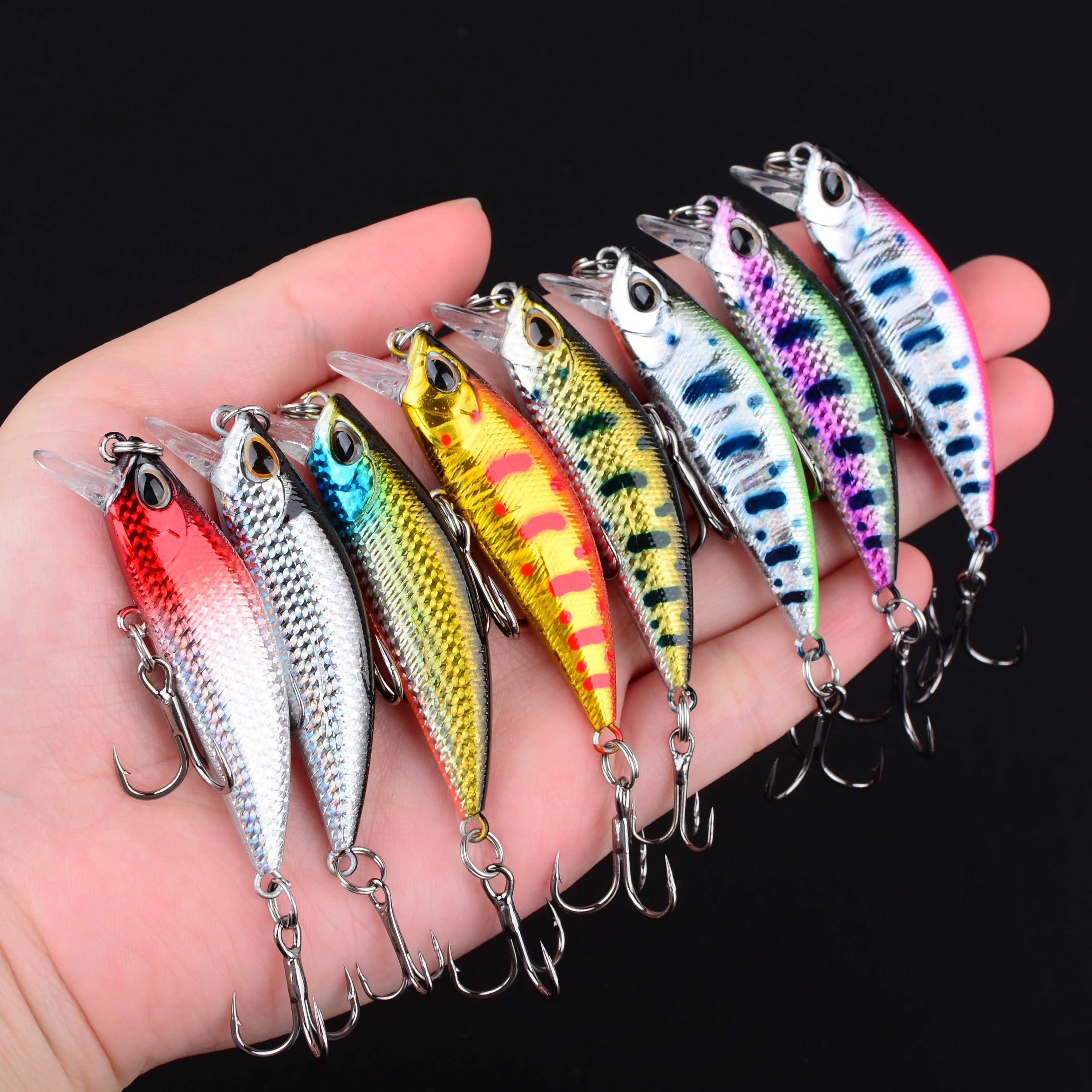 Señuelo Minnow hundidor Crankbait para lubina y lucio - imagen 5