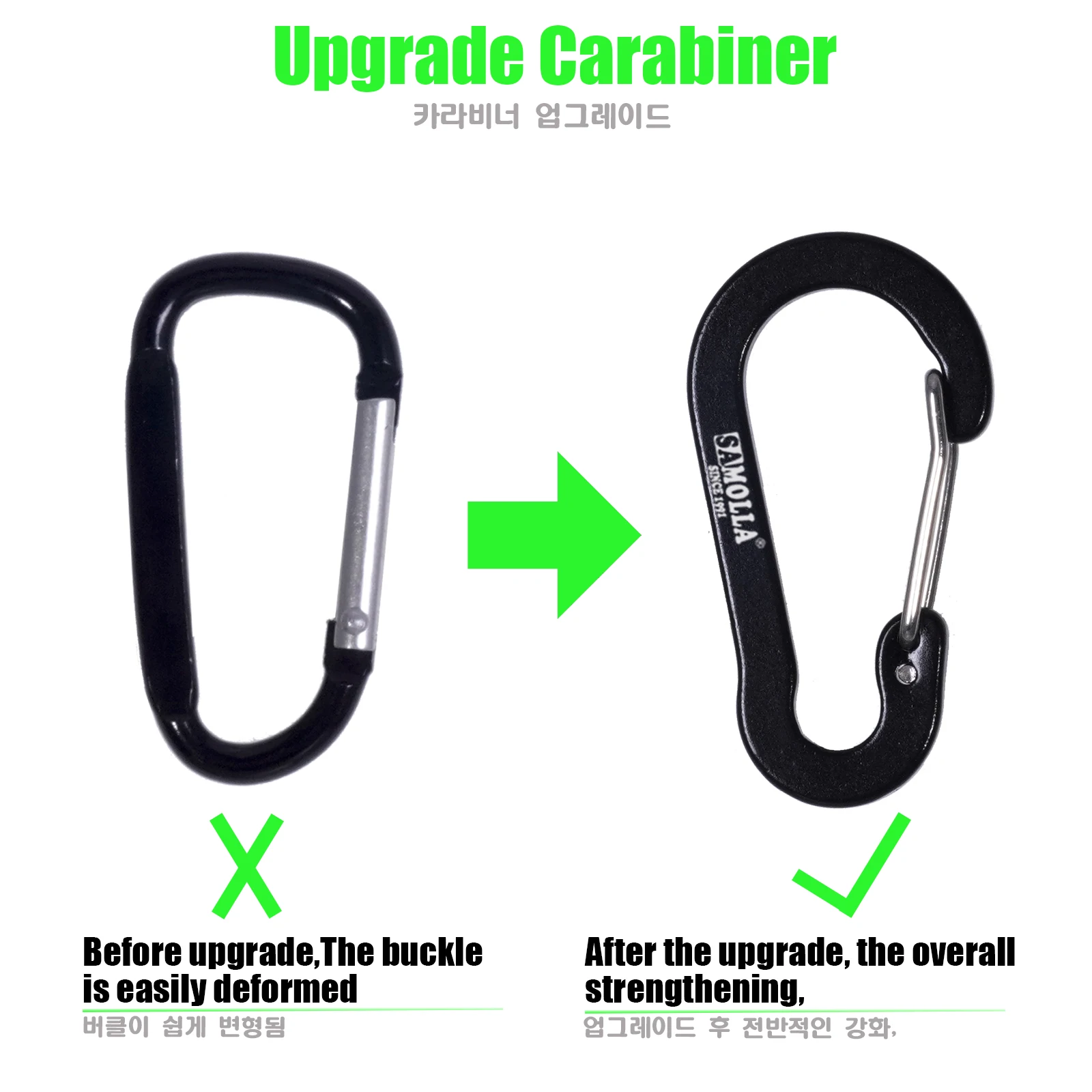 Liberador magnetico para red con cordon espiral y mosqueton ideal - imagen 4
