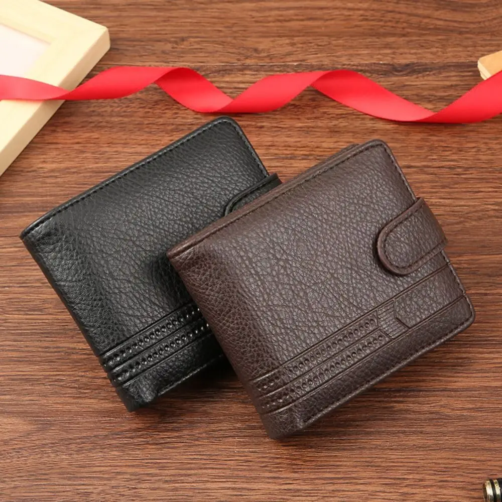 Cartera de pesca en cuero con cremallera para hombre