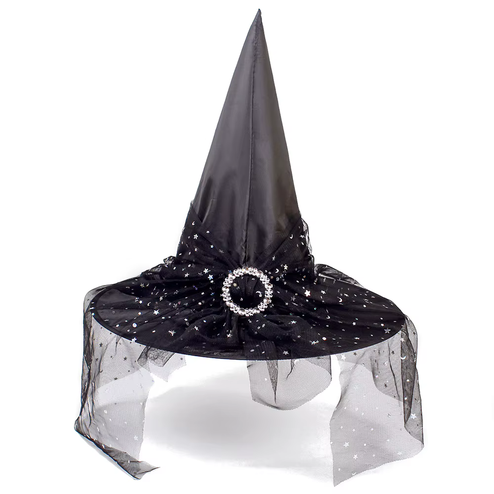Sombrero de Bruja de Encaje para Cosplay y Halloween - imagen 2