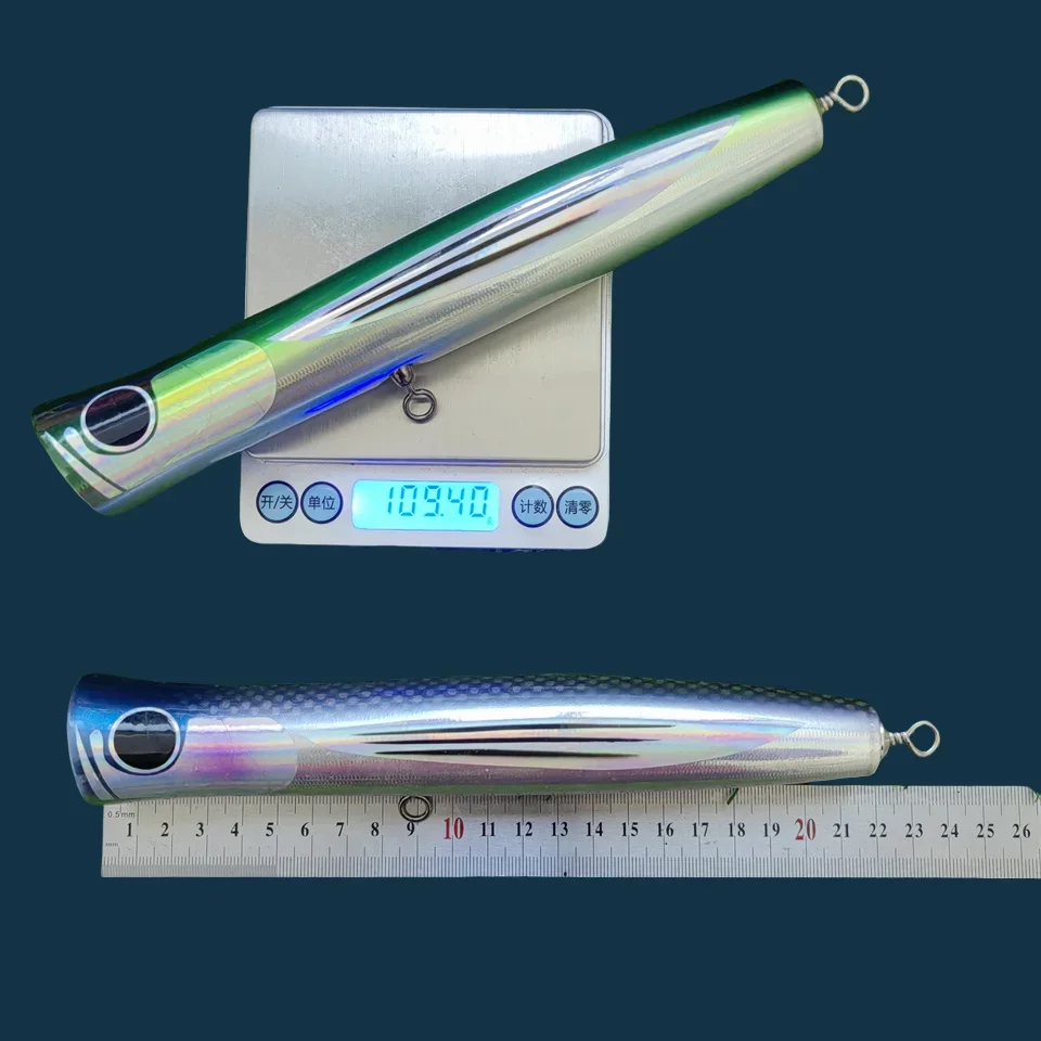 MUKUN Señuelo Topwater Popper de madera - imagen 5