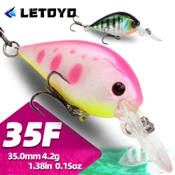 LETOYO Crankbait wobblers flotantes para carpa, lubina y trucha