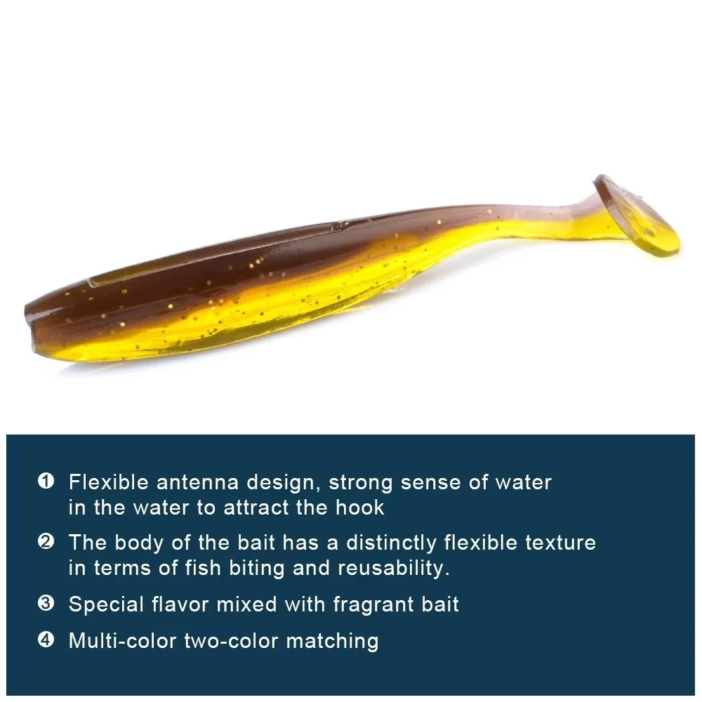 NGB Jigging Shad Señuelo Blando Cola en T para Black Bass - imagen 5