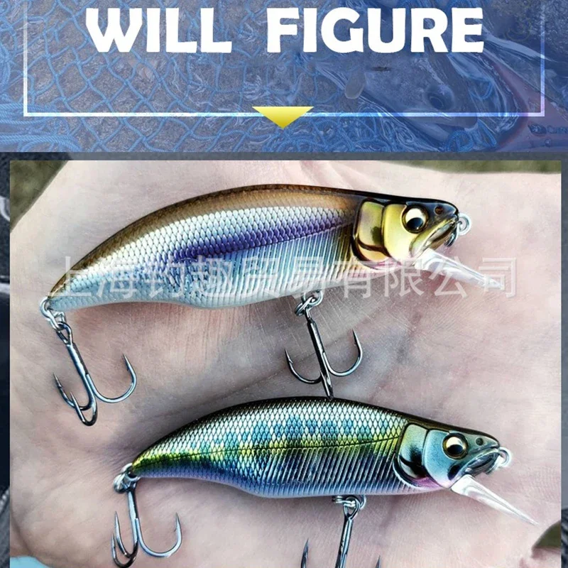 Señuelo Crankbait 64 mm 7,6 g – Wobbler de agua para lubina y trucha - imagen 2