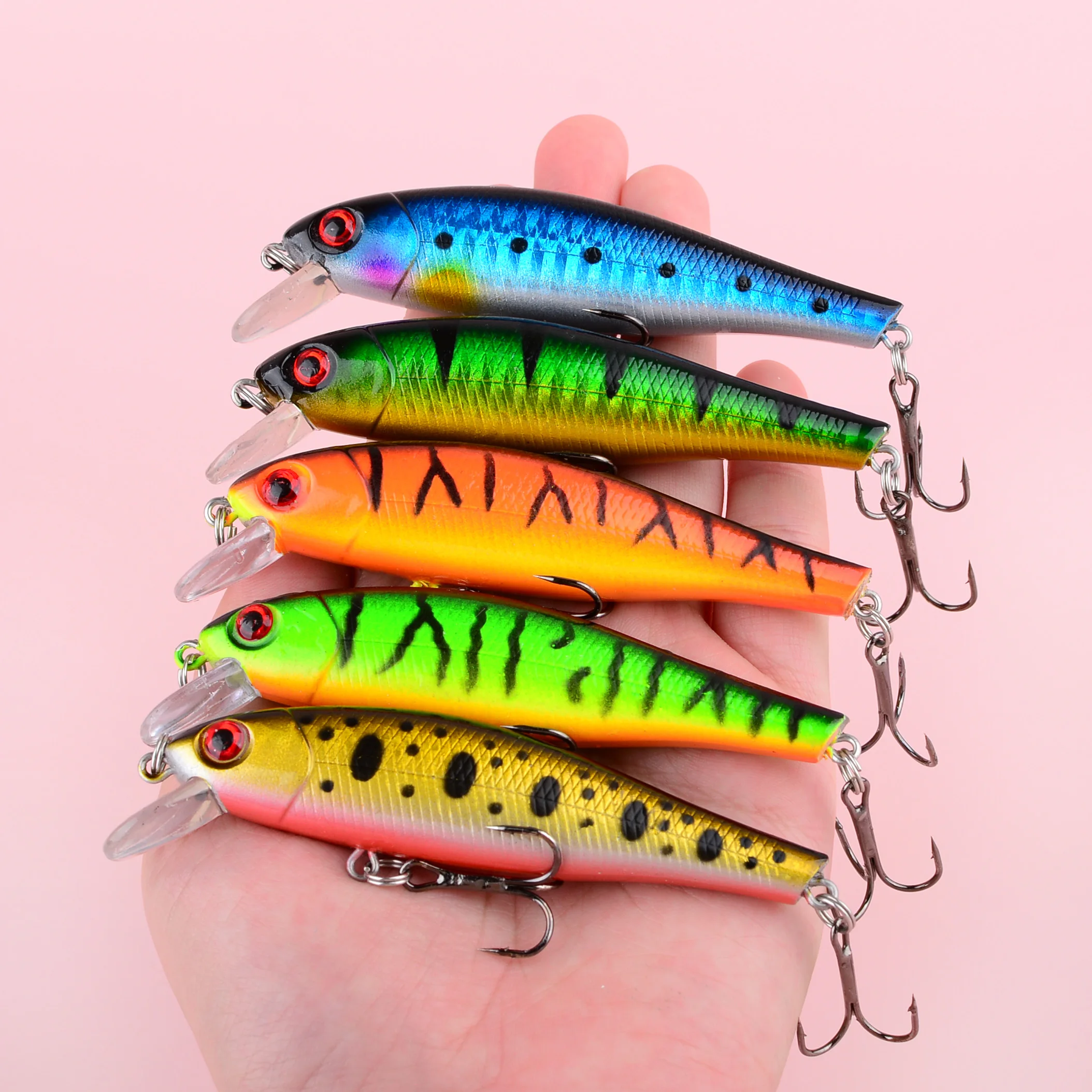 Señuelo Minnow trucha y perca en corriente para pesca artificial - imagen 4