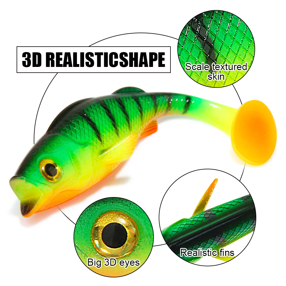 Spinpoler Vigor Perca Swimbait – Señuelo 7‑14 cm para lucio y bass - imagen 4