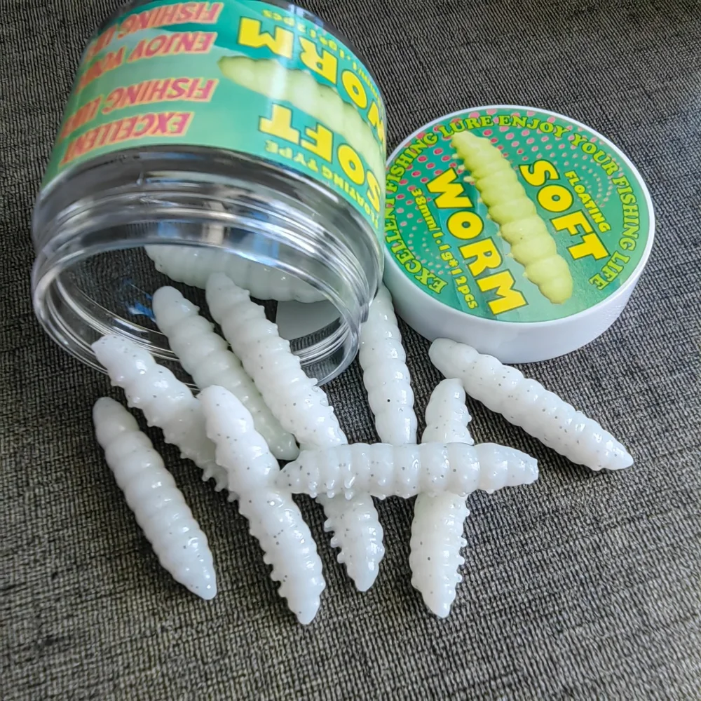 Señuelos flotantes de silicona con aroma a camarón para trucha - imagen 2