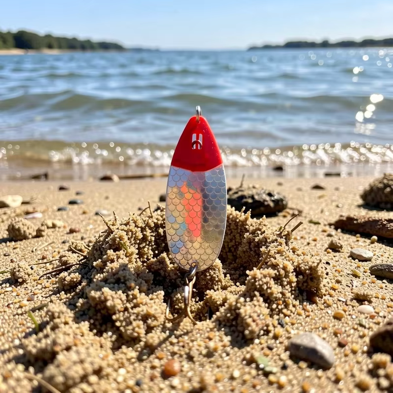 Vivid Flash Cucharilla de Pesca – Señuelo Duro para Lucio y Trucha - imagen 3