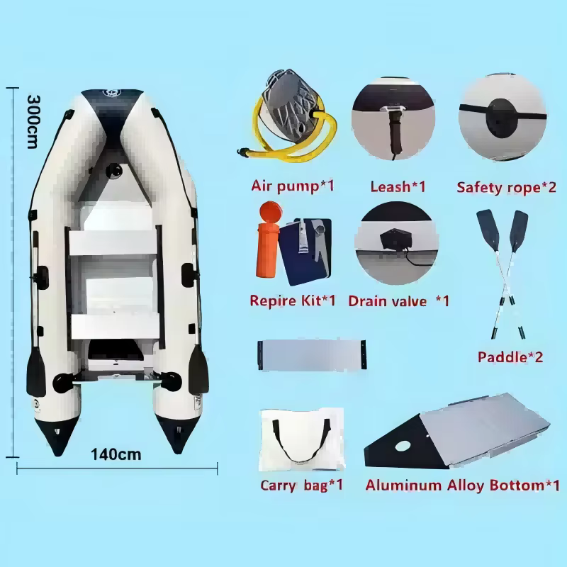 Kayak de pesca inflable mar – PVC resistente 9,8 pies - imagen 5