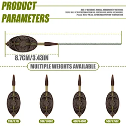 Montaje alimentador para carpas preensamblado de zinc con plomo