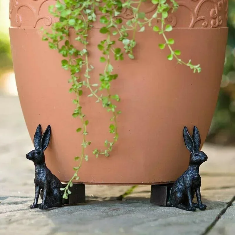 Soporte para maceta forma conejo
