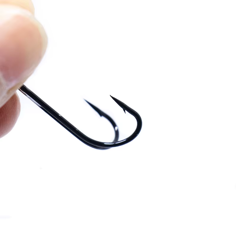 Anzuelos para salmon con doble garra - Vastago largo y resistente