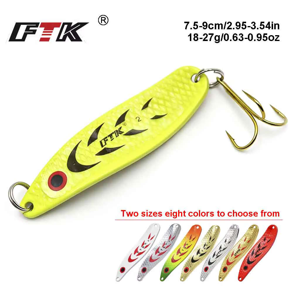 Detalle de los colores del señuelo FTK Spoon