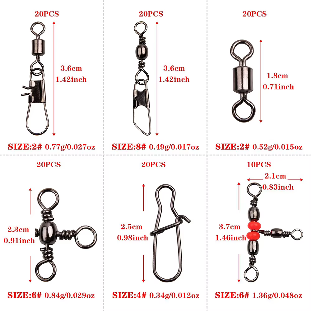 Accesorios Giratorios de Pesca – Swivels, Conectores y Clips - imagen 5