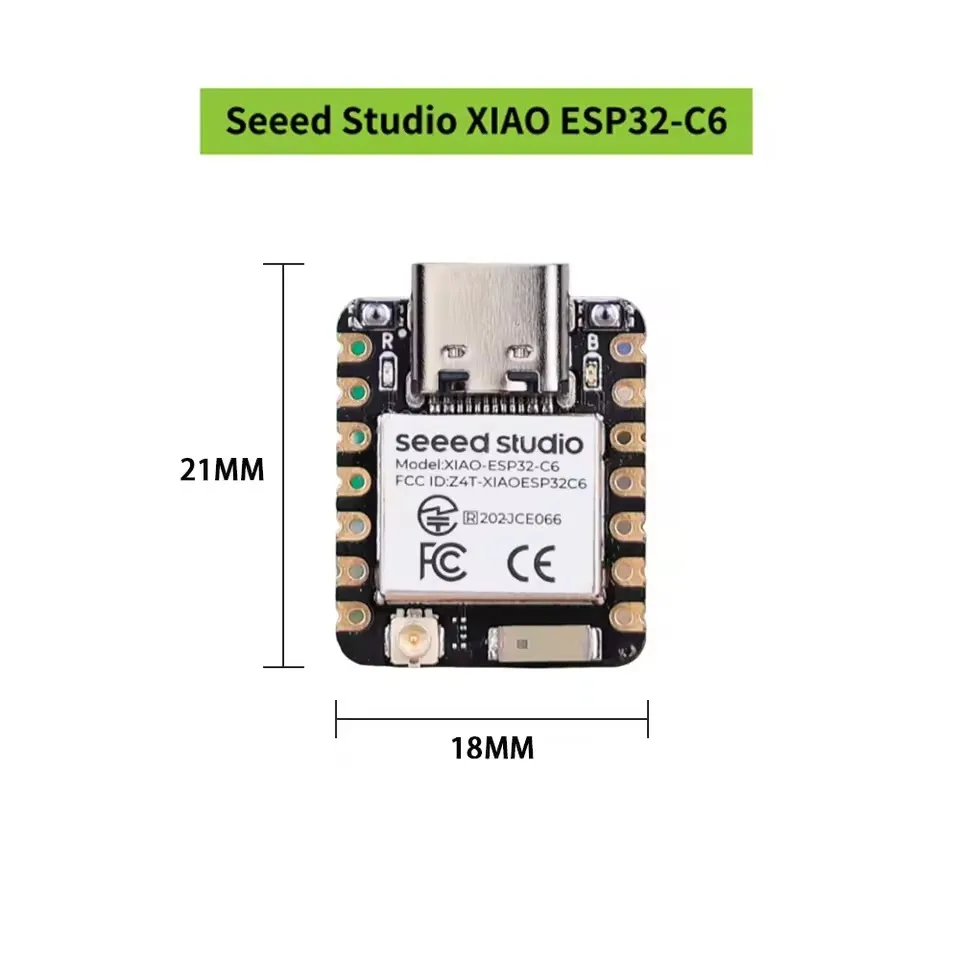 ESP32-C6 placa de desarrollo WiFi6 Zigbee rosca para automatización - imagen 3