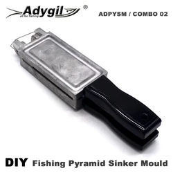 Molde de plomo piramide Adygil – 5 cavidades artesanal para pesca
