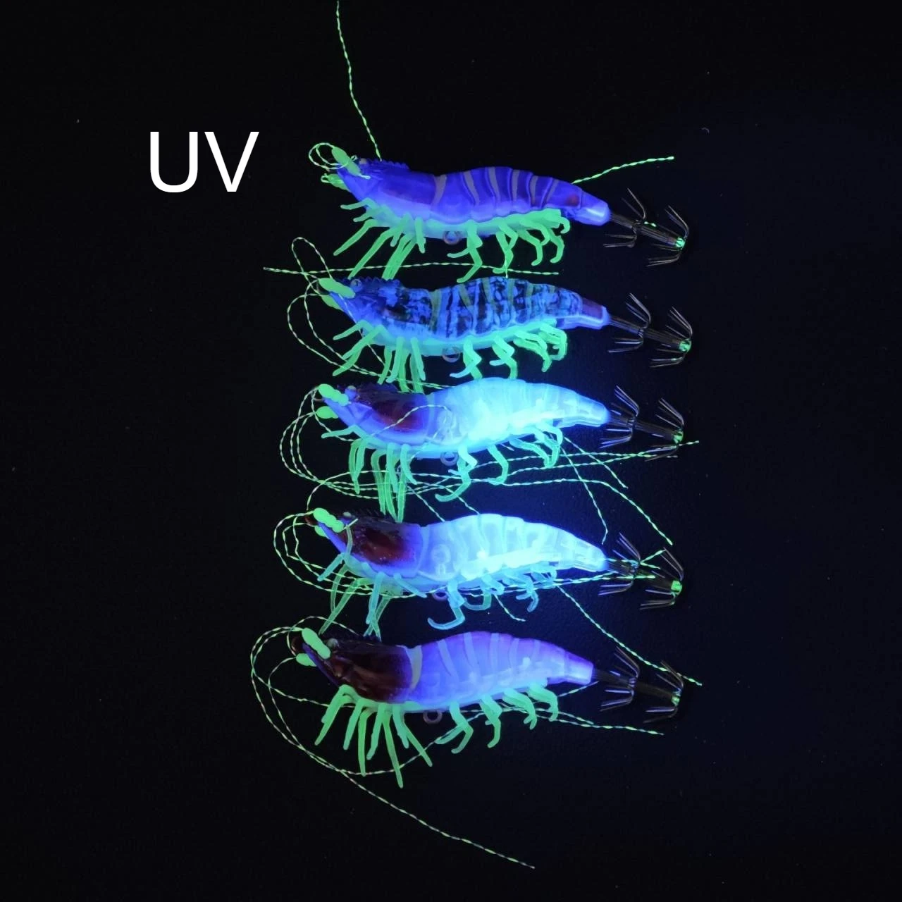 Señuelos Egi luminosos de calamar imitación camarón para agua salada - imagen 3