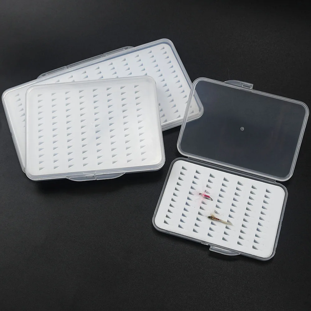 Caja de pesca con mosca transparente: inserto de espuma ranurado - imagen 3