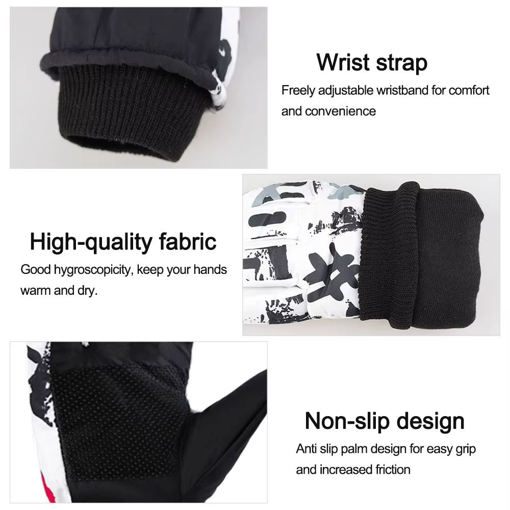 Guantes infantiles impermeables y cortaviento para esquí y snowboard - imagen 4